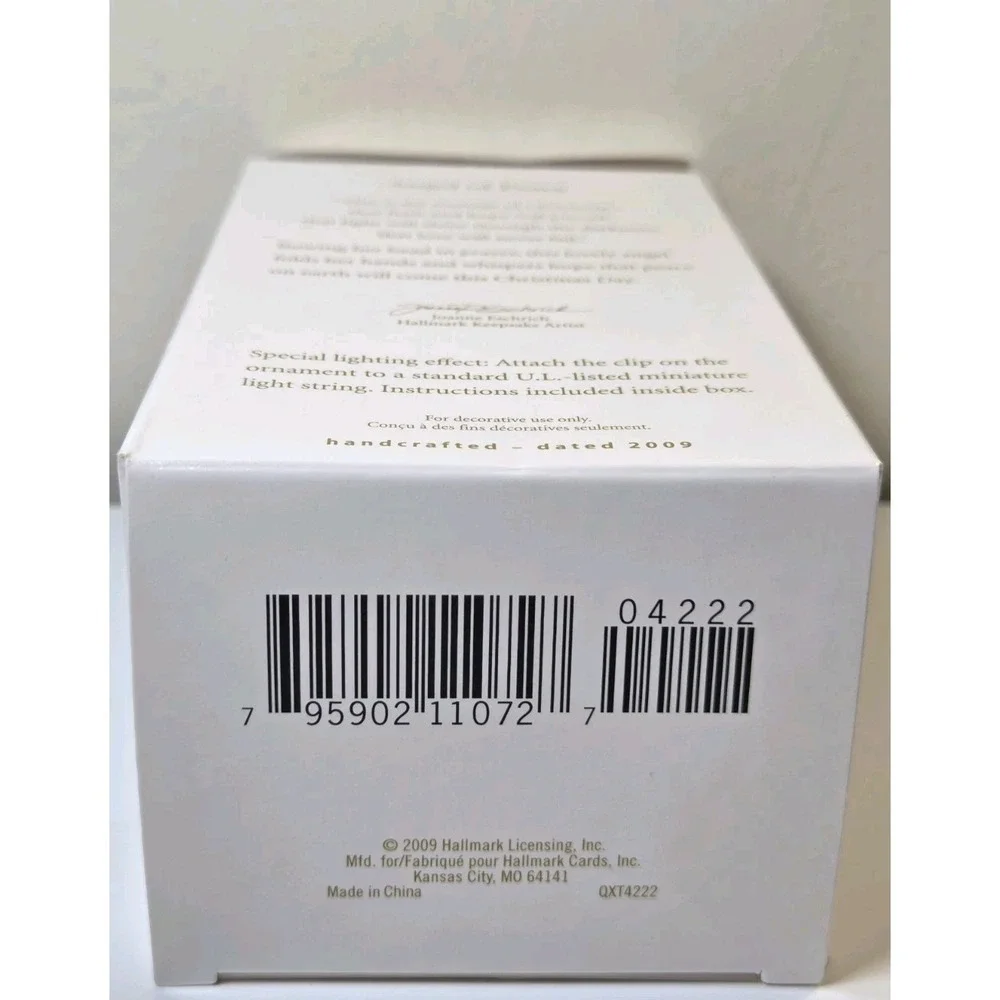 Angel of Peace Hallmark‎ Keepsake Ornament 2009 QXT4222 Insert Light String